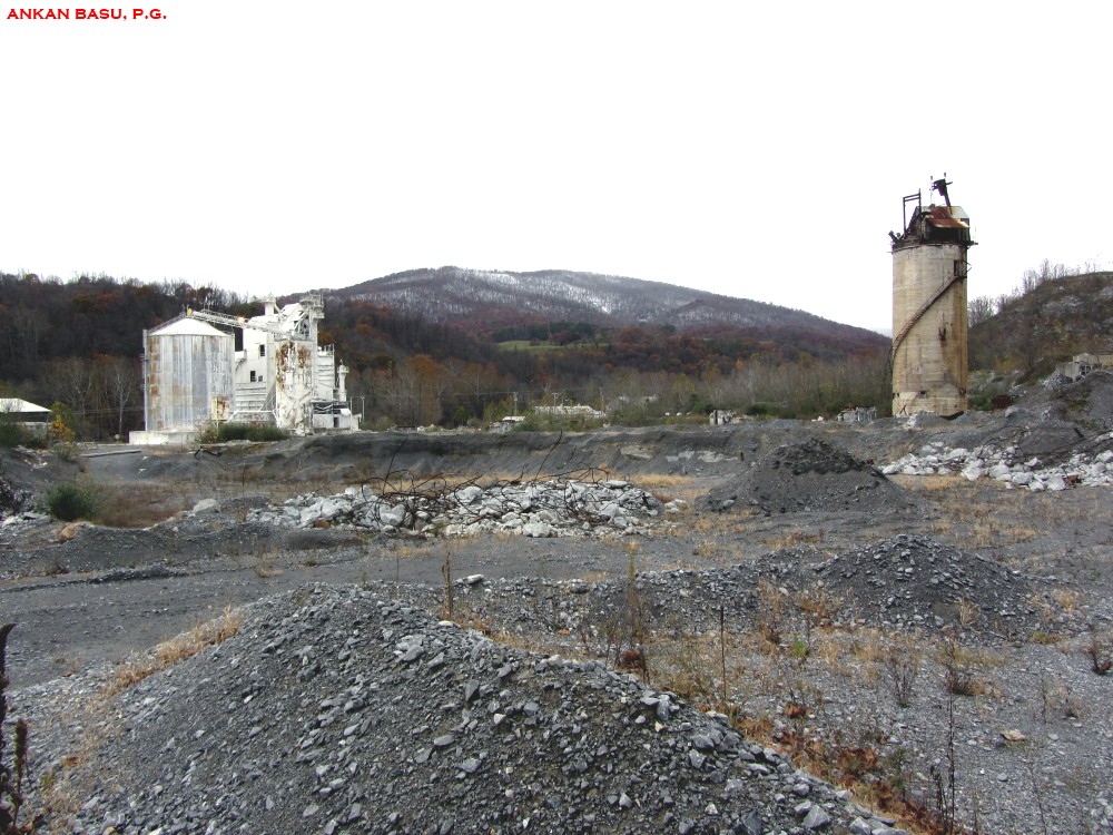 Abandoned limestone quarry
